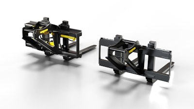 Engcon lightweight pallet fork back view