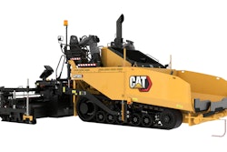 upgraded Cat AP1055 Asphalt Paver studio shot