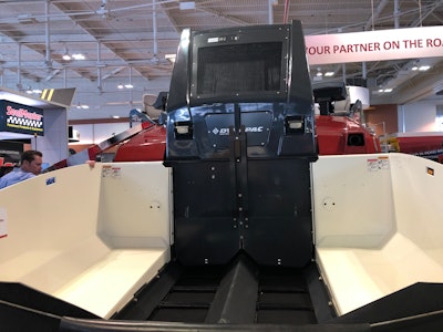 Dynapac D30T asphalt paver hopper view