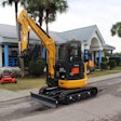 LiuGong mini excavator outside of Love Power Equipment