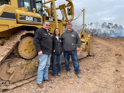 John Ray Evans, Julie Sanders and John Hartley Evans of H.W. Tucker