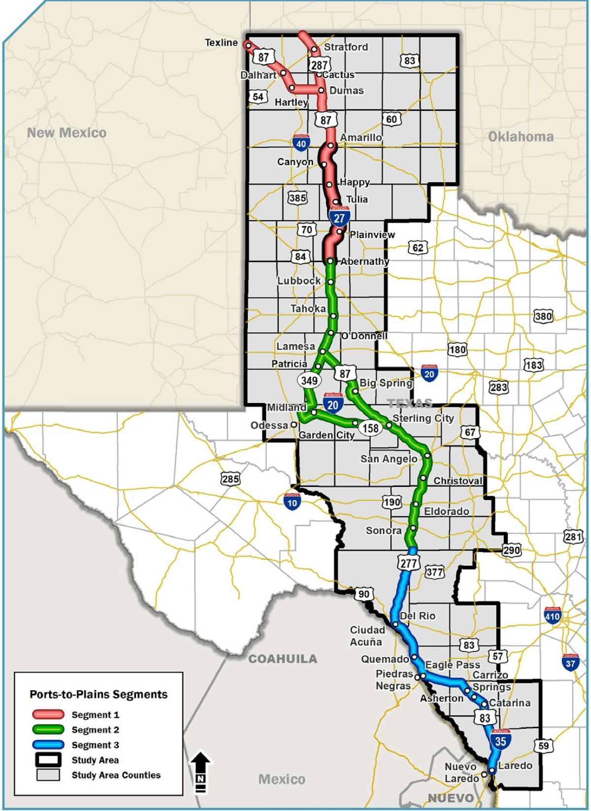 Texas PortstoPlains Corridor Wins “Interstate 27” Designation Equipment World