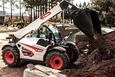 Bobcat TL723 telehandler with bucket attachment