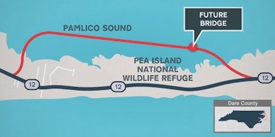 map of rodanthe jug handle bridge at outer banks