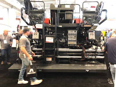 world of asphalt display Dynapac D60T asphalt paver