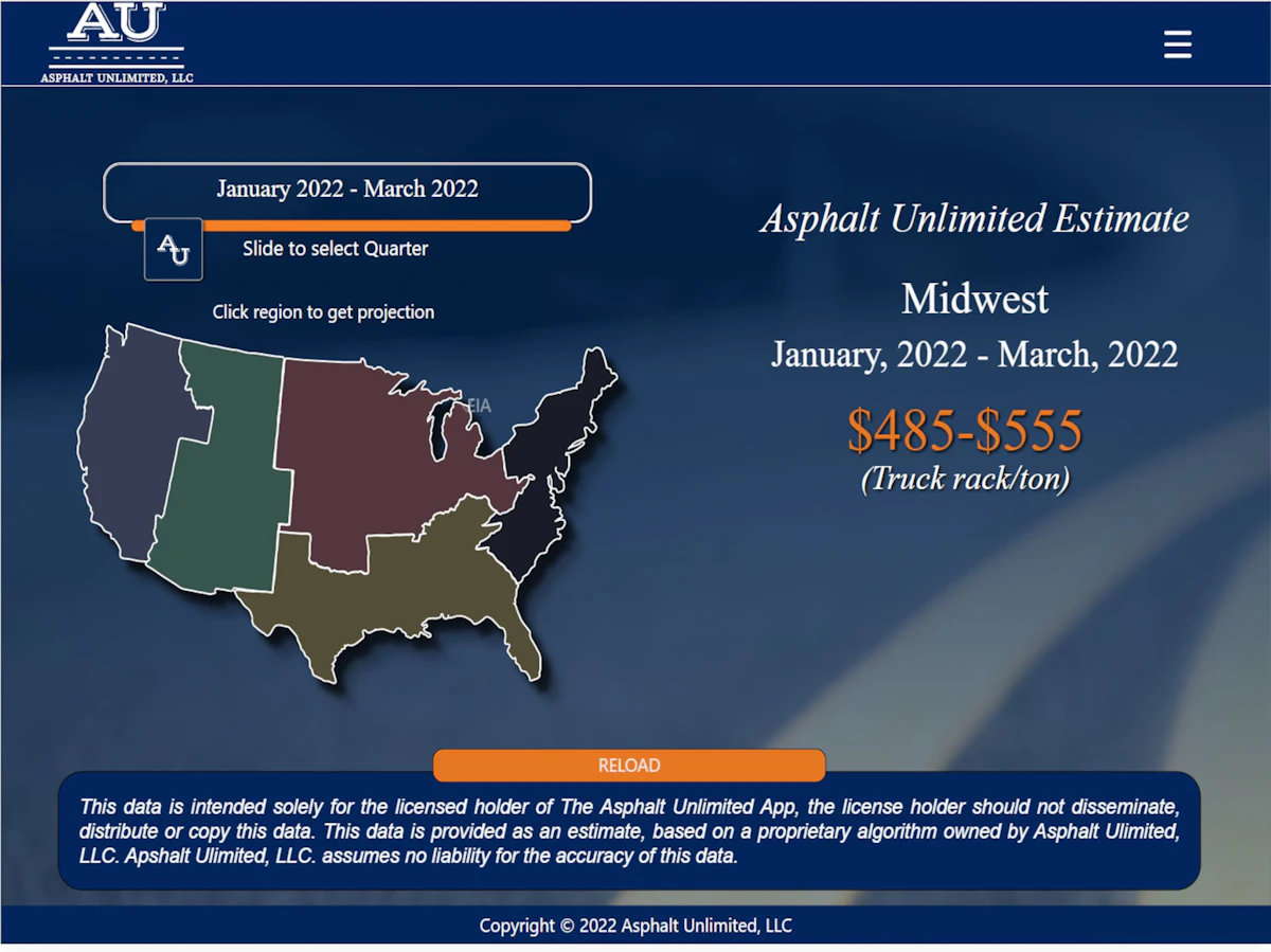 New app estimates the price of liquid asphalt up to 18 months - Vimarsana News