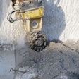 Epiroc VC 2000 Drum Cutter attachment on an excavator