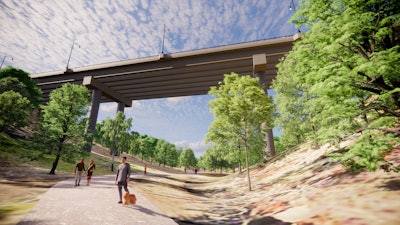 Fern Hollow Bridge Rendering from side