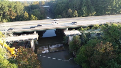 Georgia bridge collapse aerial view