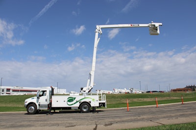 Terex EV Aerial with boom extended