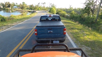 2022 Ford Maverick towing bayou