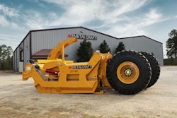 Metalcraft scraper parked outside the factory in Georgia