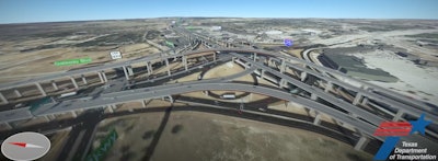 preliminary Rendering I-35 NEX Central project Texas