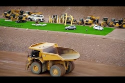 Caterpillar articulated dump truck