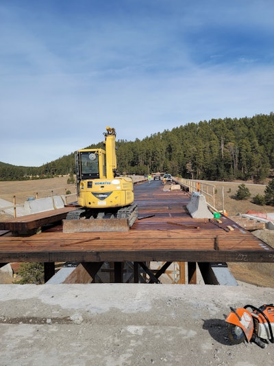 keystone wye bridge wood deck installation