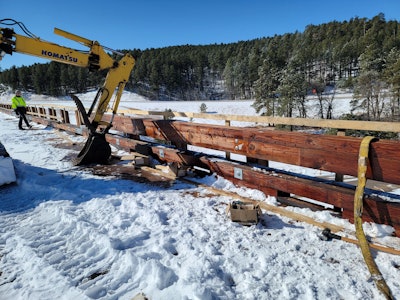 keystone wye bridge wood railing