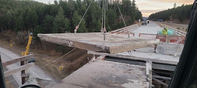 keystone wye bridge removing concrete panels