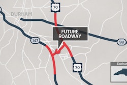 map new I-885 Durham NC East End Connector