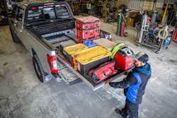 Decked CargoGlide installed in a truck bed