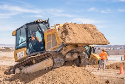 Bulldozer instructor at Dig This Las Vegas