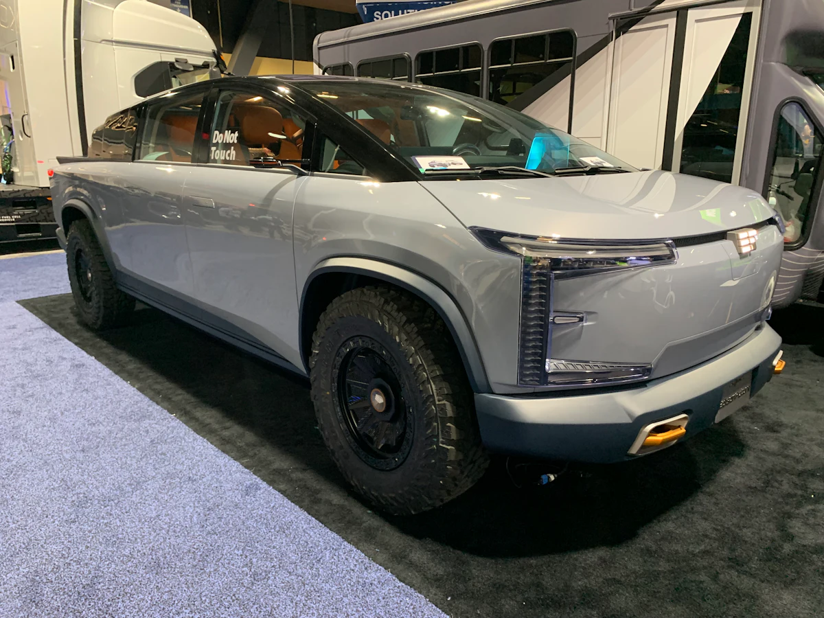 Edison Ef1 Edison Future's EF1-T solar-charged electric pickup | Equipment World