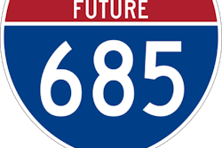 illustration of shield for future I-685 in North Carolina