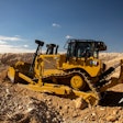 Cat D7 dozer with ripper attachment