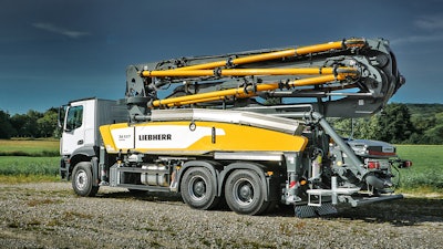 liebherr truck mounted concrete pump 36 xxt