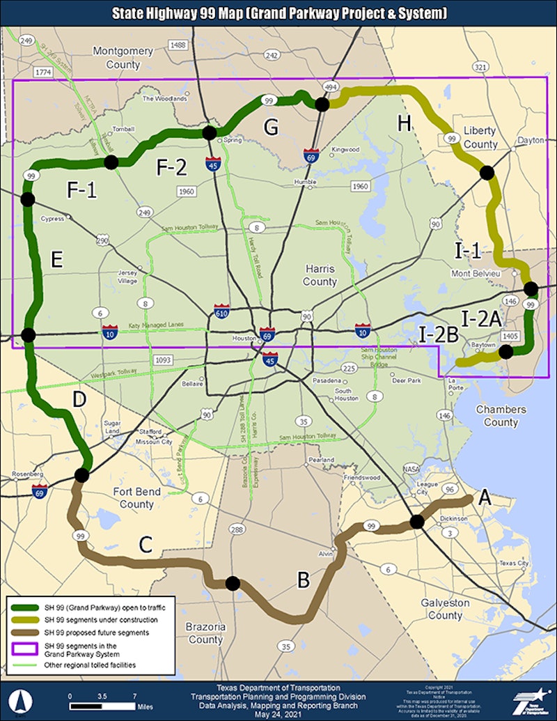 New 53-miles section of Grand Parkway open in Texas | Equipment World