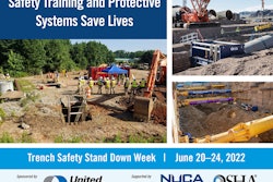 trench safety stand down week promotional poster
