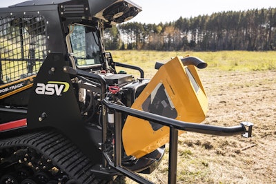 ASV RT-50 rear tilting hood for maintenance