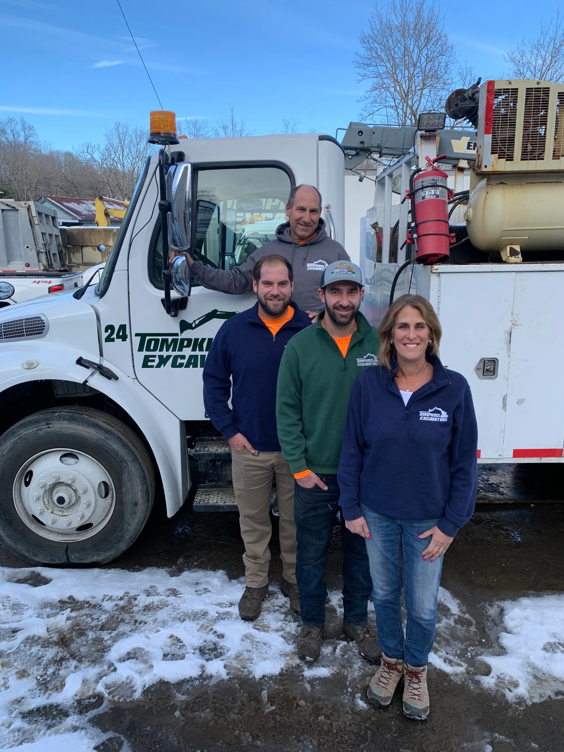 Husband, wife and sons growing Tompkins Excavating - Vimarsana News