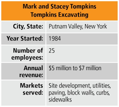 Tompkins Excavating Info Box