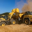 Komatsu WA475-10 Wheel Loader loading a HM400 haul truck