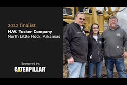 2022 finalist h.w. tucker company north little rock, arkansas sponsored by caterpillar
