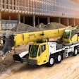 Grove TMS800-2 truck crane at a construction site