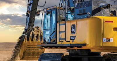 John Deere 470 excavator