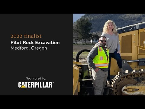 Jeff and Alyson Fowler 2022 finalist Pilot Rock Excavation medford, Oregon, sponsored by Caterpillar