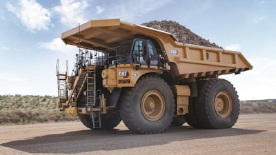 Cat 789 mining truck