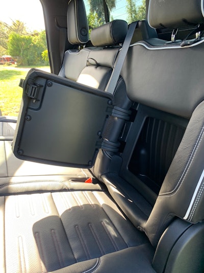 Creature comforts keep coming in the AT4X including additional storage in the rear seats which can also be heated up on cold days.