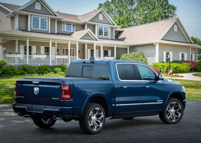 2023 Ram 1500 Limited Elite Edition exterior rear blue