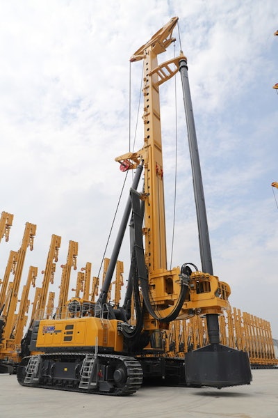 XCMG’s xr1600e rotary drilling rig