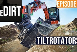 the dirt episode 87 tiltrotators with excavator and tiltrotator attachment