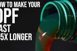 how to make your dpf last 2.5x longer text next to oil pouring from a green container
