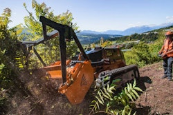 FAE RCU-75 compact, tracked carrier with mulching head