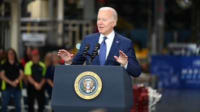 President Biden speaks at Volvo Group