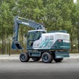 Hyundai Construction Equipment HW155H hydrogen wheeled excavator