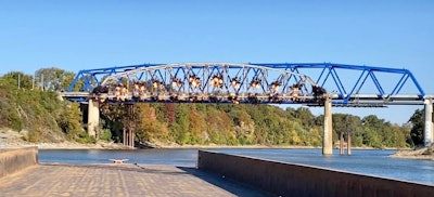 US 60 Spottsville Bridge Kentucky blown up