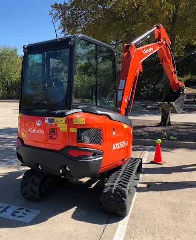 Kubota KX030-4 compact excavator