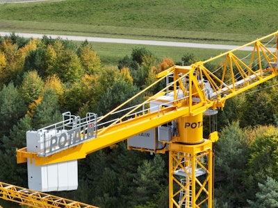 Potain MDT 159 topless tower crane